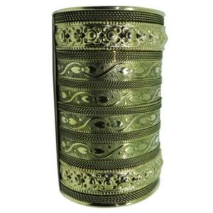 Gold Textured Cuff Bracelet NWOT